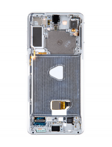 LCD-skärm + Touch Unit Samsung Galaxy S21 Plus - Fantomsilver (Service Pack)