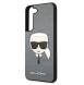Karl Lagerfeld Saffiano Ikonik Karl`s Head Samsung Galaxy S22 Plus - Silver KLHCS22MSAKHSL