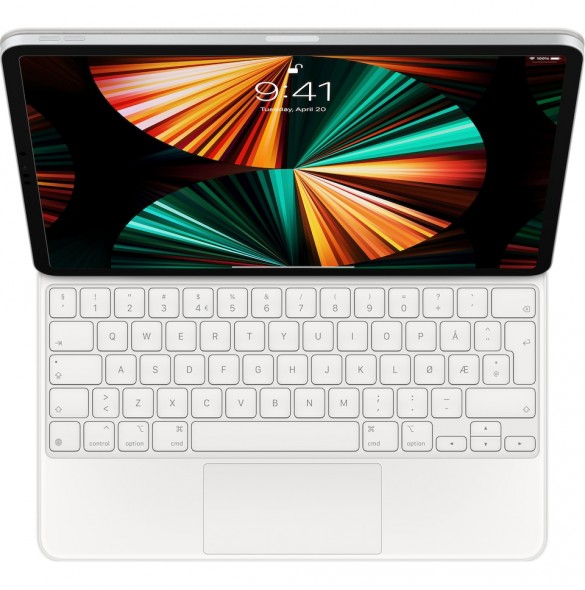 Apple MJQL3H/A Magic Keyboard for iPad Pro 12,9 (3,4 og 5 gen.) - Vit Norway