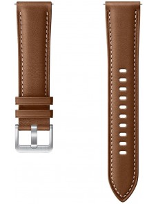 Galaxy Watch 3 Stitch Leather Strap 20mm - Brun( ET-SLR85SAE)