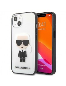 Med detta skal kommer du att vara lugn för iPhone 13 Mini väldigt snyggt skydd från Karl Lagerfeld.