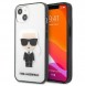 Med detta skal kommer du att vara lugn för iPhone 13 Mini väldigt snyggt skydd från Karl Lagerfeld.