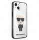 Genomskinligt och mycket praktiskt omslag från Karl Lagerfeld.