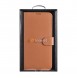 iCarer Haitang elegant skalfodral med flik och stativfunktion för Samsung Galaxy S22 - Brun - AKSM04BN