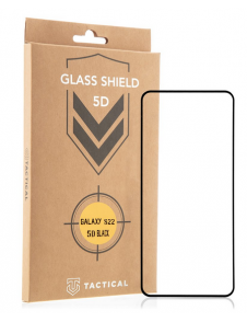 Tactical Glass Shield 5D för Samsung Galaxy S22 - Svart