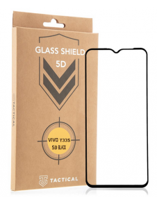 Tactical Glass Shield 5D för Vivo Y33s - Svart
