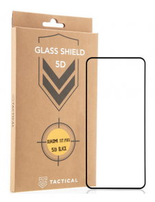Tactical Glass Shield 5D för Xiaomi 11T/11T Pro - Svart
