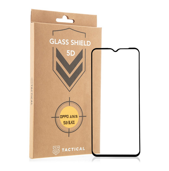 Tactical Glass Shield 5D för Oppo A16s - Svart