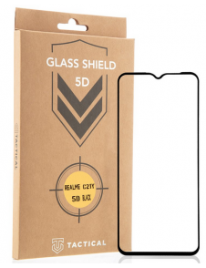 Tactical Glass Shield 5D för Realme C21Y/C25Y - Svart
