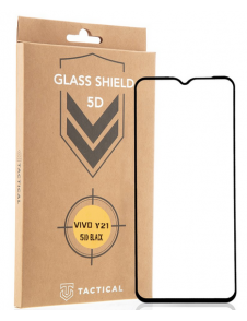 Tactical Glass Shield 5D för Vivo Y21/Y21s - Svart