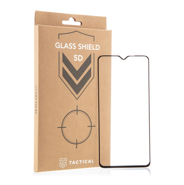 Tactical Glass Shield 5D för Xiaomi Redmi Note 8 Pro - Svart