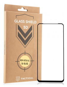 Tactical Glass Shield 5D för Xiaomi Redmi Note 10 5G/Poco M3 Pro 5G - Svart