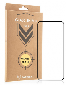 Tactical Glass Shield 5D för Xiaomi Redmi 10 - Svart