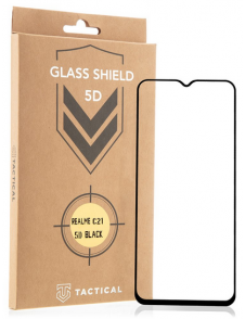 Tactical Glass Shield 5D för Realme C21 - Svart