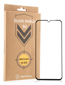 Tactical Glass Shield 5D för Motorola Moto E20 - Svart