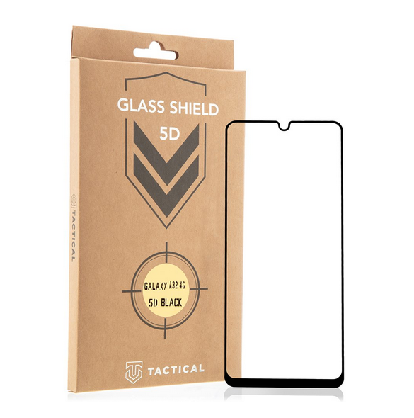 Tactical Glass Shield 5D för Samsung Galaxy A32 4G - Svart