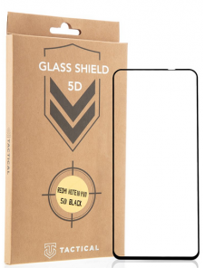 Tactical Glass Shield 5D för Xiaomi Redmi Note 10 Pro/10 Pro Max - Svart
