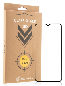 Tactical Glass Shield 5D för Xiaomi Poco M3 - Svart
