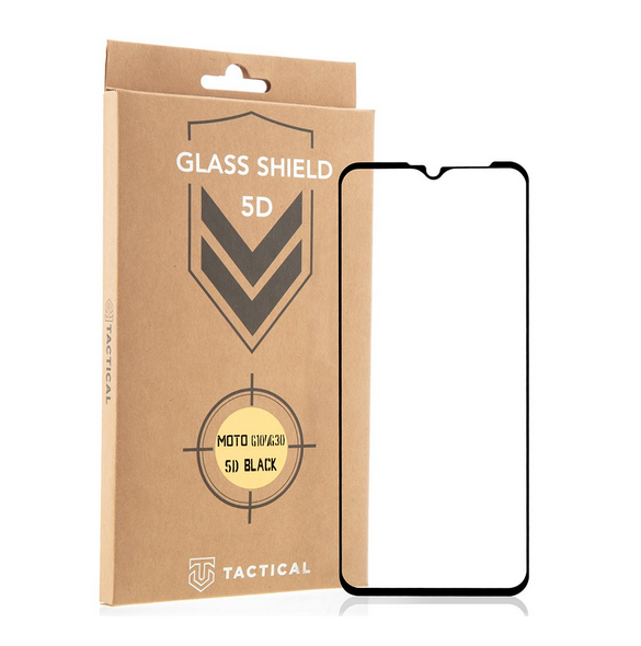 Tactical Glass Shield 5D för Motorola Moto G10/G20/G30 - Svart