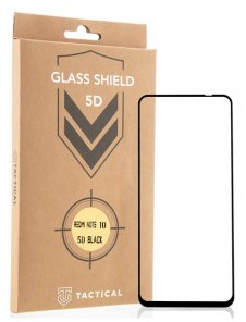 Tactical Glass Shield 5D för Xiaomi Redmi Note 10 4G/10s - Svart