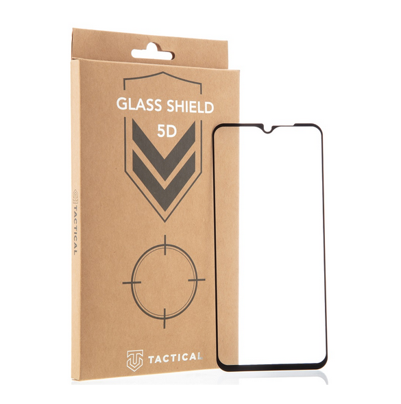 Tactical Glass Shield 5D för Xiaomi Redmi 9 - Svart