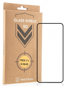 Tactical Glass Shield 5D för Xiaomi Poco F3 - Svart