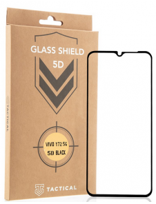 Tactical Glass Shield 5D för Vivo Y72 5G/Y52 5G - Svart