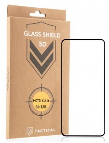 Tactical Glass Shield 5D för Motorola Moto E30/E40 - Svart
