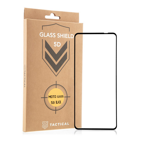 Tactical Glass Shield 5D för Motorola Moto G60s - Svart