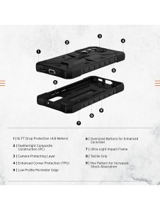 UAG Samsung Galaxy S22 Pathfinder Cover - Svart (213427114040)