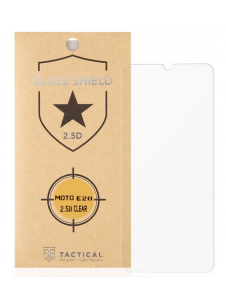 Tactical Glass Shield 2.5D för Motorola Moto E20 - Klar