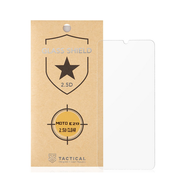Tactical Glass Shield 2.5D för Motorola Moto E20 - Klar