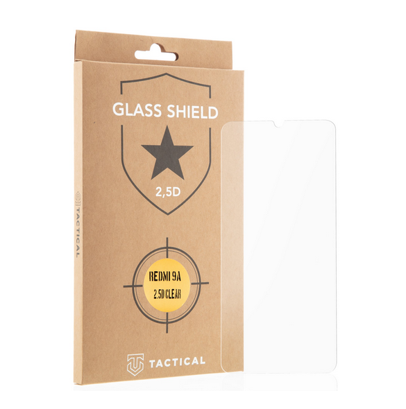 Tactical Glass Shield 2.5D för Xiaomi Redmi 9A/9AT/9C - Klar