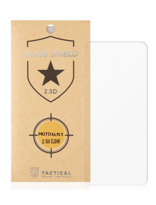 Tactical Glass Shield 2.5D till Motorola Moto G51 - Genomskinlig