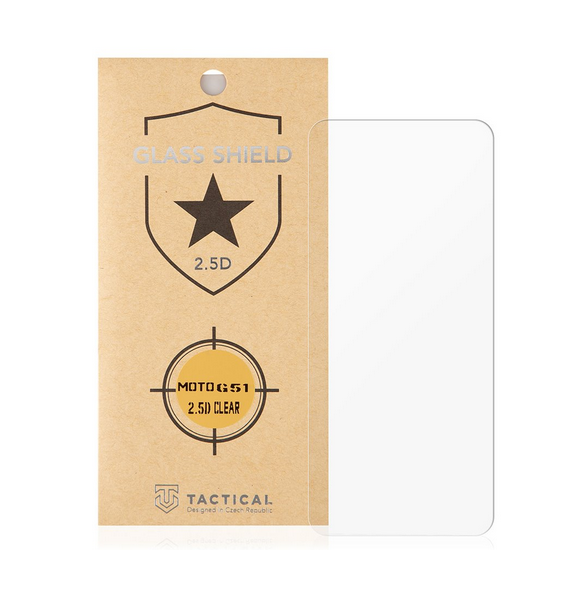 Tactical Glass Shield 2.5D till Motorola Moto G51 - Genomskinlig