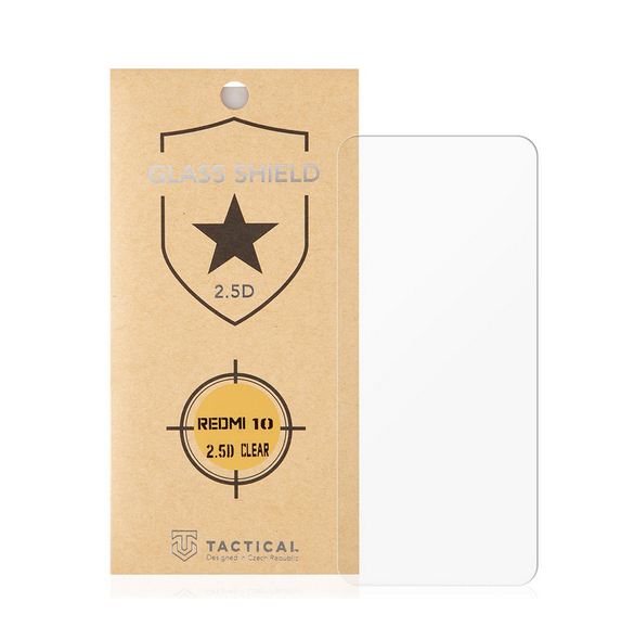 Tactical Glass Shield 2.5D för Xiaomi Redmi 10 - Klar