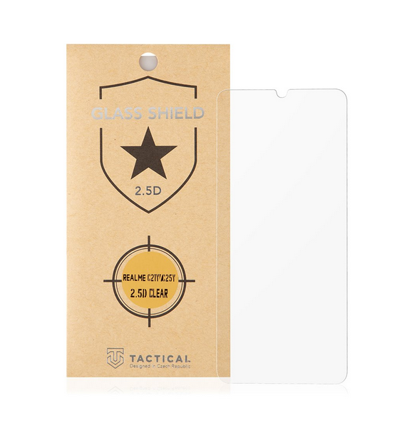 Tactical Glass Shield 2.5D för Realme C21Y/C25Y - Klar