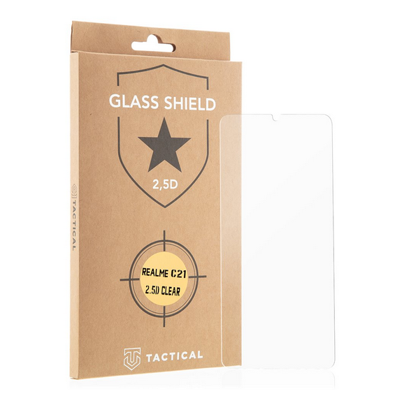 Tactical Glass Shield 2.5D för Realme C21 - Klar