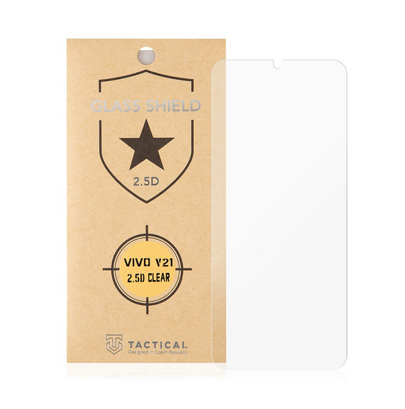 Tactical Glass Shield 2.5D för Vivo V21 5G - Klar