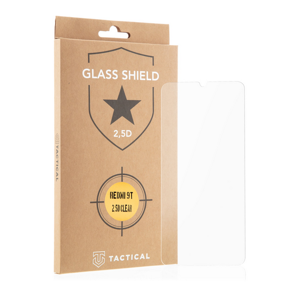 Tactical Glass Shield 2.5D för Xiaomi Redmi 9T - Klar