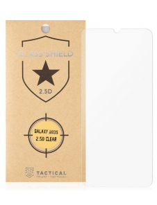 Tactical Glass Shield 2.5D för Samsung Galaxy A03s/A03 - Genomskinlig