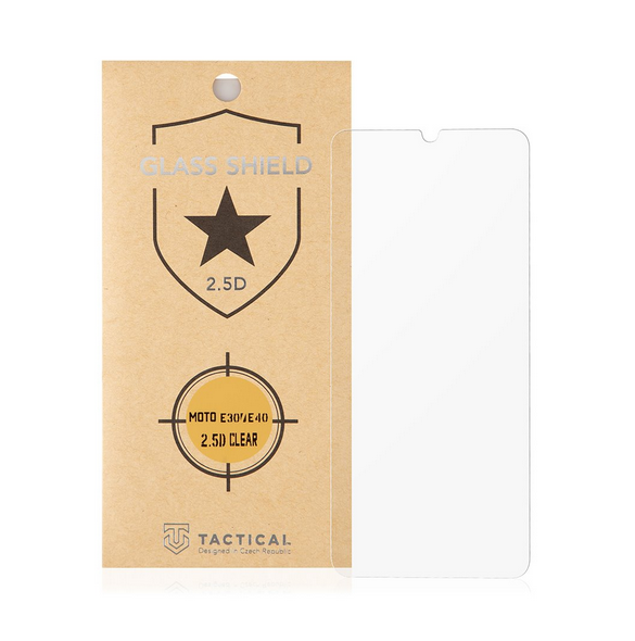 Tactical Glass Shield 2.5D för Motorola Moto E30/E40 - Klar