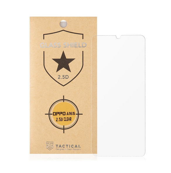 Tactical Glass Shield 2.5D för Oppo A16s - Klar