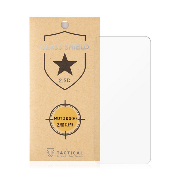 Tactical Glass Shield 2.5D för Motorola Moto G200 - Genomskinlig