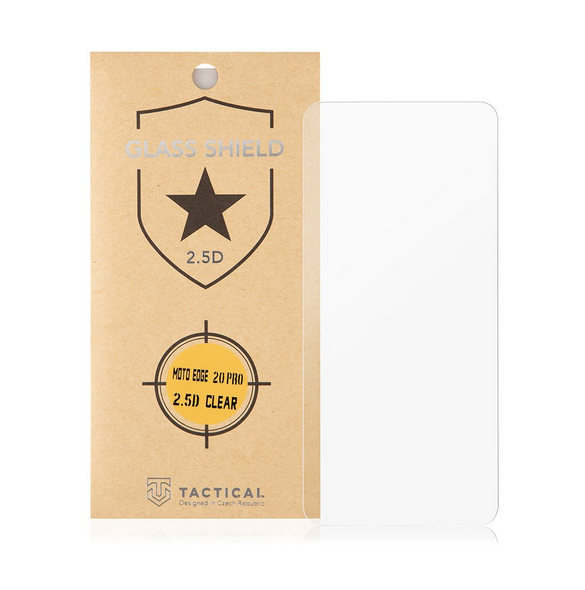 Tactical Glass Shield 2.5D för Motorola Moto Edge 20 Pro - Klar