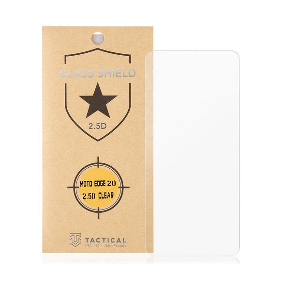 Tactical Glass Shield 2.5D för Motorola Moto Edge 20 - Klar