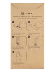 Tactical Glass Shield 2.5D för Motorola Moto Edge 20 - Klar
