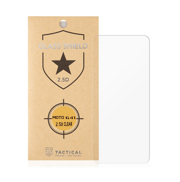 Tactical Glass Shield 2.5D för Motorola Moto G41 - Klar