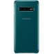 Samsung Clear View Stående Cover med Intelligent Display för Samsung Galaxy S10 Plus - Grön EF-ZG975CGE