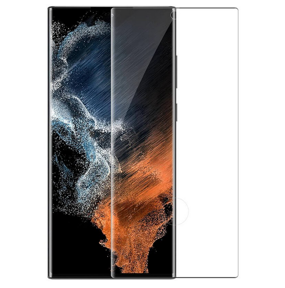 Nillkin Tempered Glass 3D CP+ MAX för Samsung Galaxy S22 Ultra - Svart